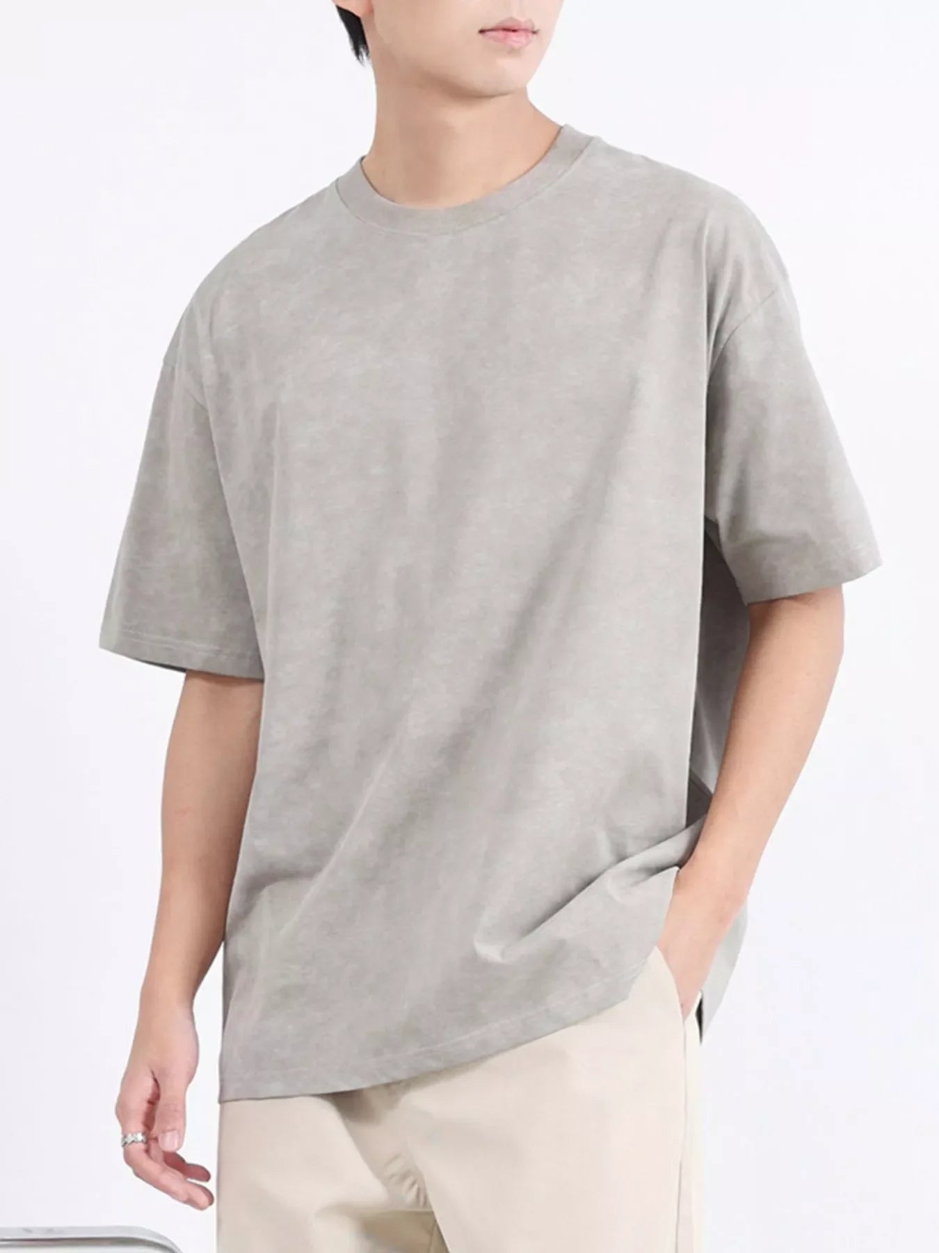 Men's Plus Size Round Neck Short Sleeve T-Shirt