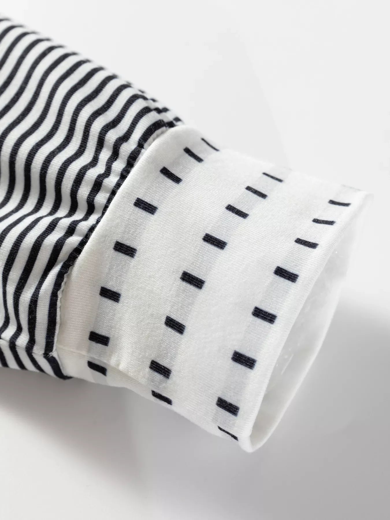 Stripe Raglan Patchwork Long Sleeve Top