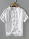 Men's Plus Size Button Up Short Sleeve Shirt