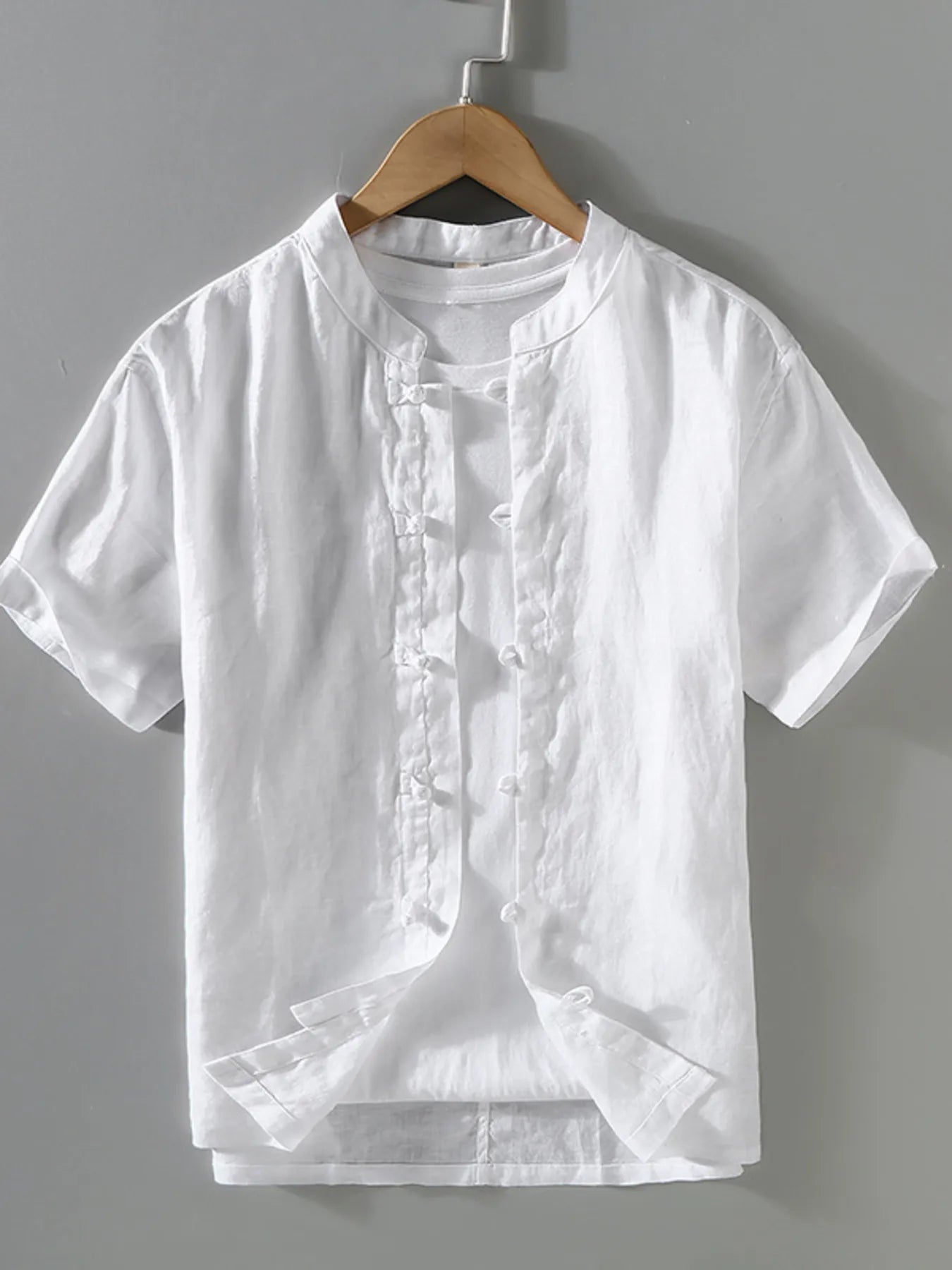 Men's Plus Size Button Up Short Sleeve Shirt