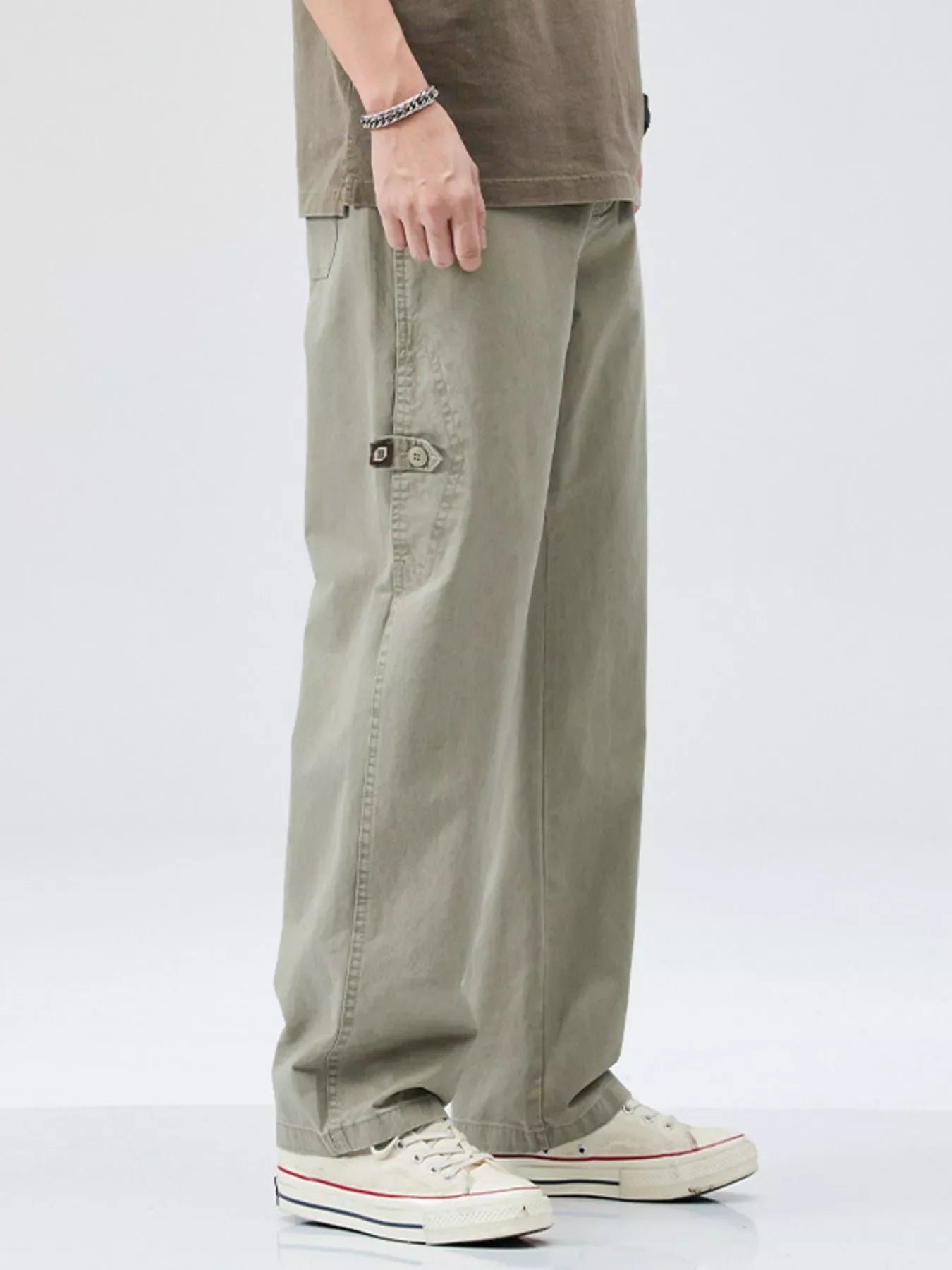 Men's Full Size Casual Loose Fit Straight Leg Pants Plus Size