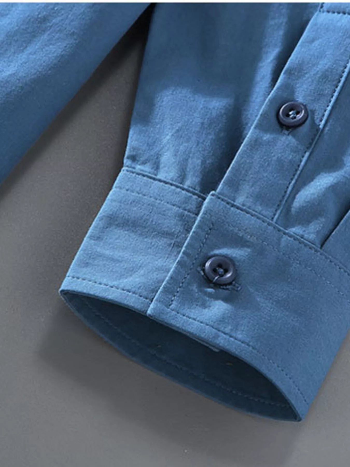 Men's Plus Size Button Up Long Sleeve Shirt