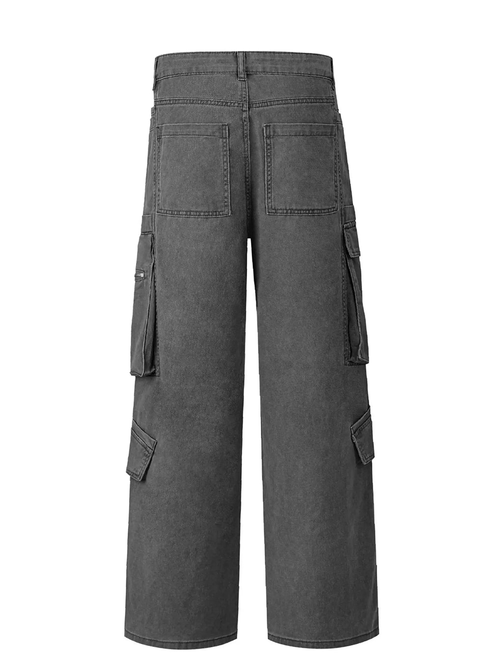 Men's Washed Multi-Pocket Cargo Pants