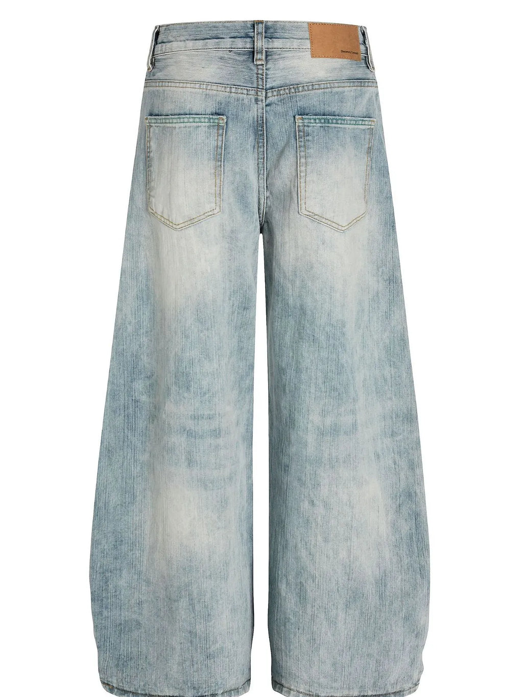 Men's Washed Wide Leg Baggy Jeans