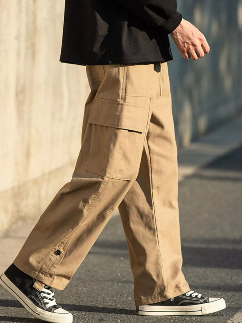 Men's Plus Size Casual Loose Fit Cargo Pants