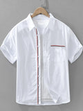 Men's Plus Size Button Up Short Sleeve Shirt