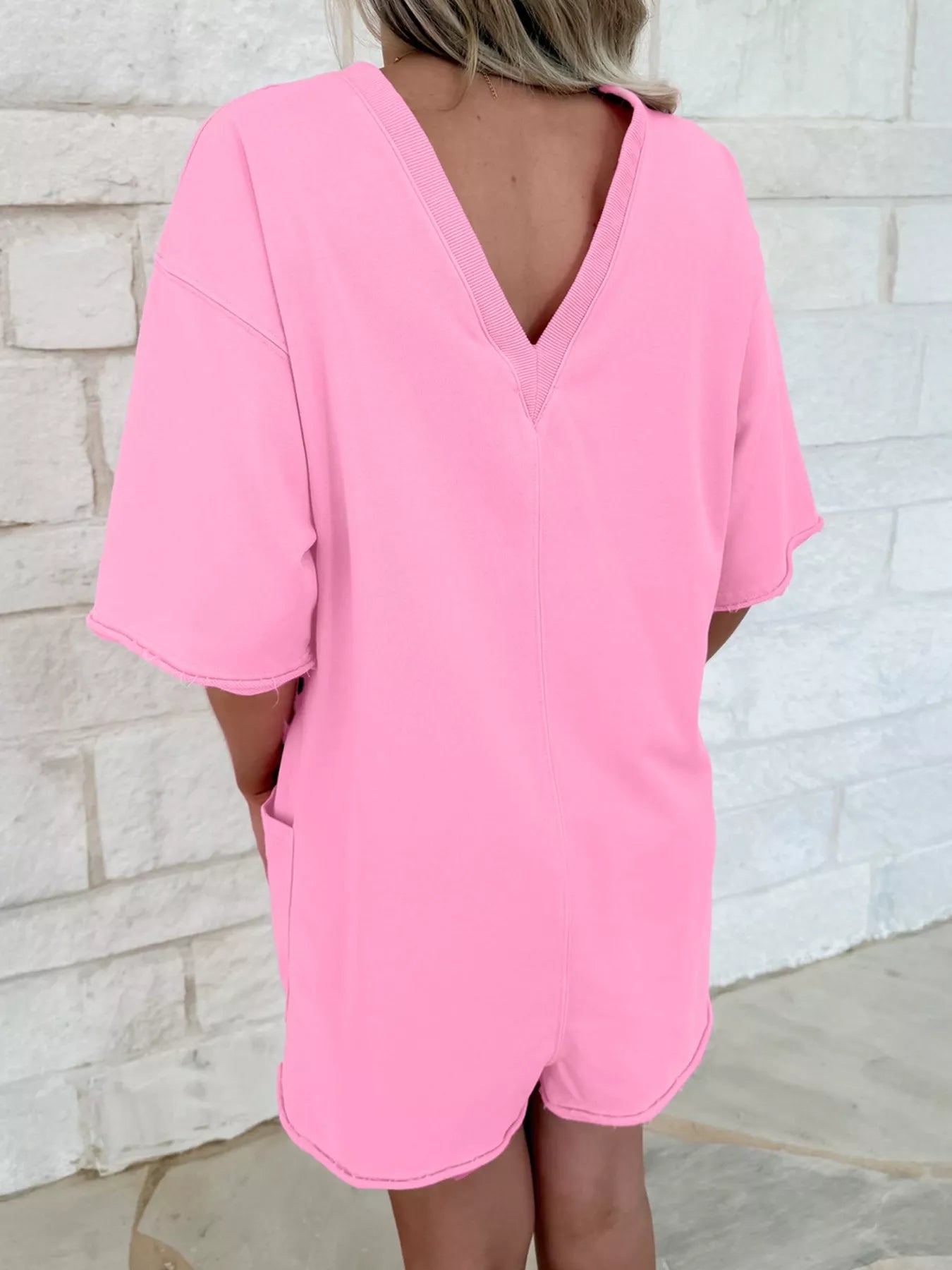 Casual Loose Half Sleeve Romper