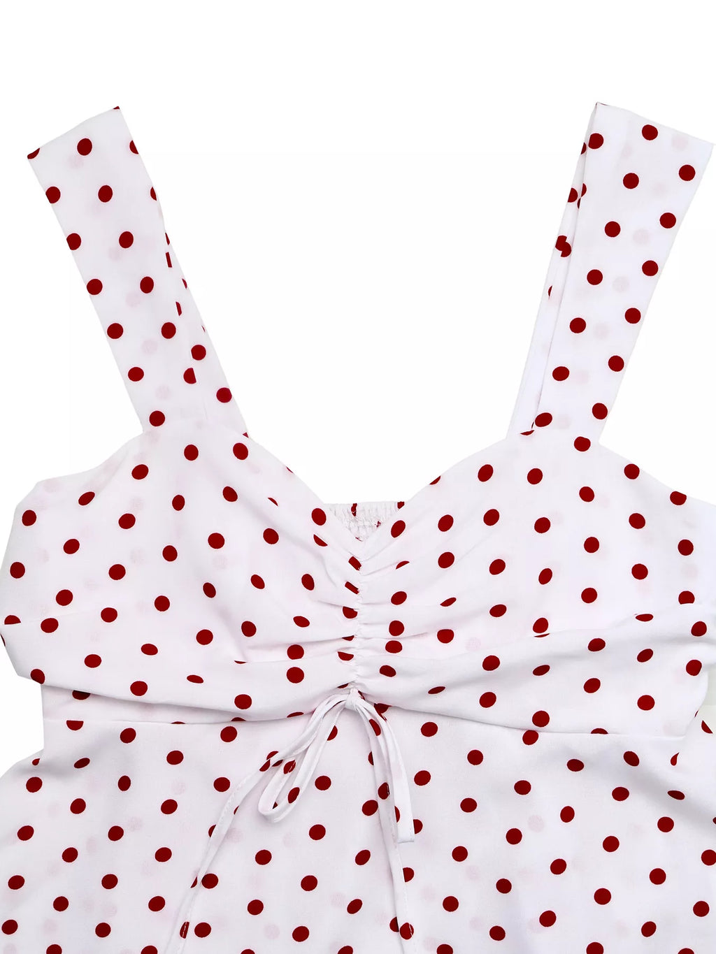 Polka Dot Ruched Cami
