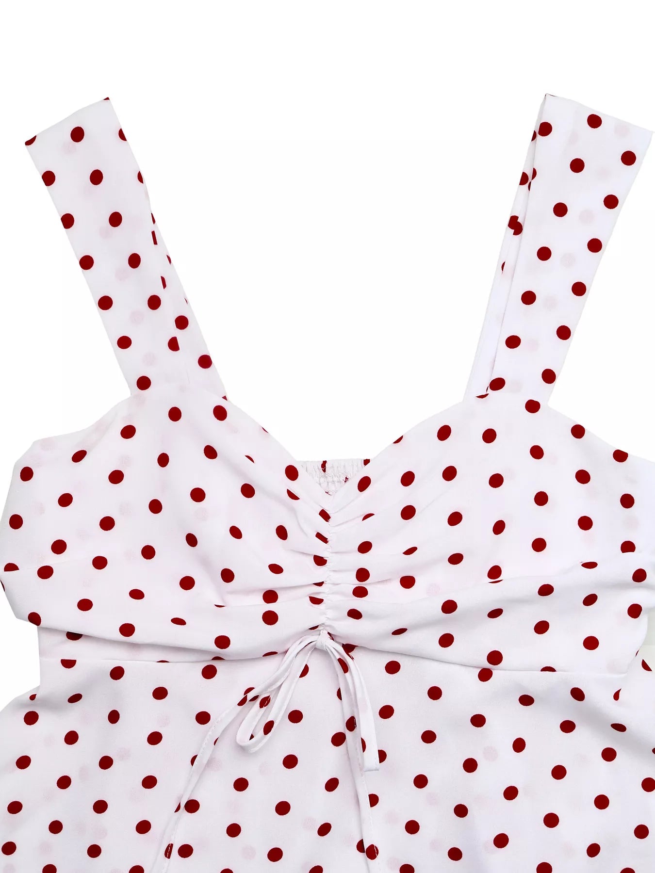 Polka Dot Ruched Cami