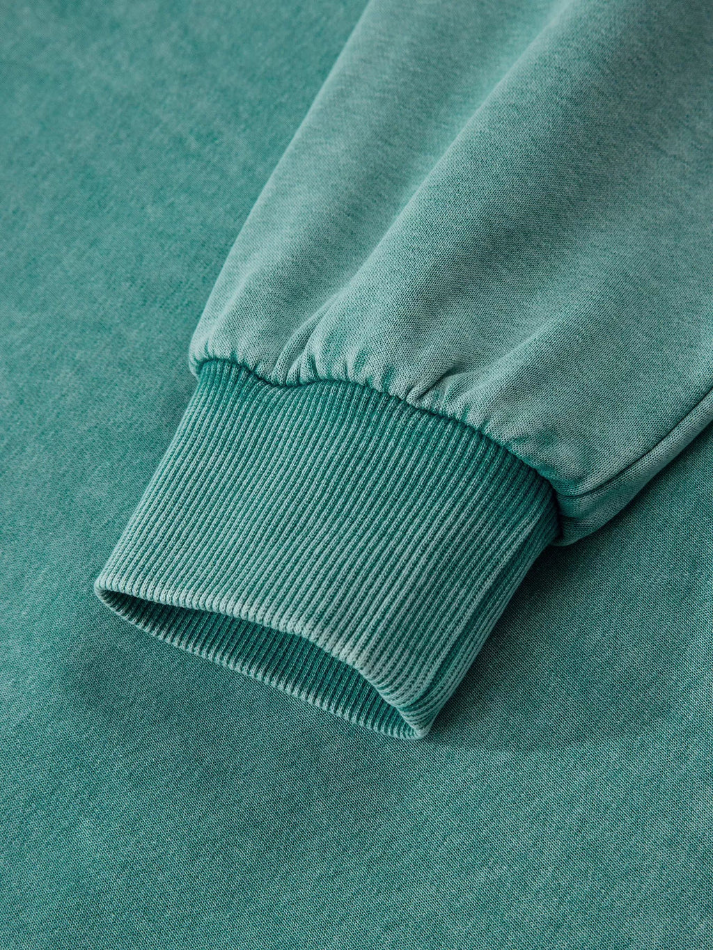 Half Zip Kangaroo Pocket Mineral Wash Baggy Hoodie
