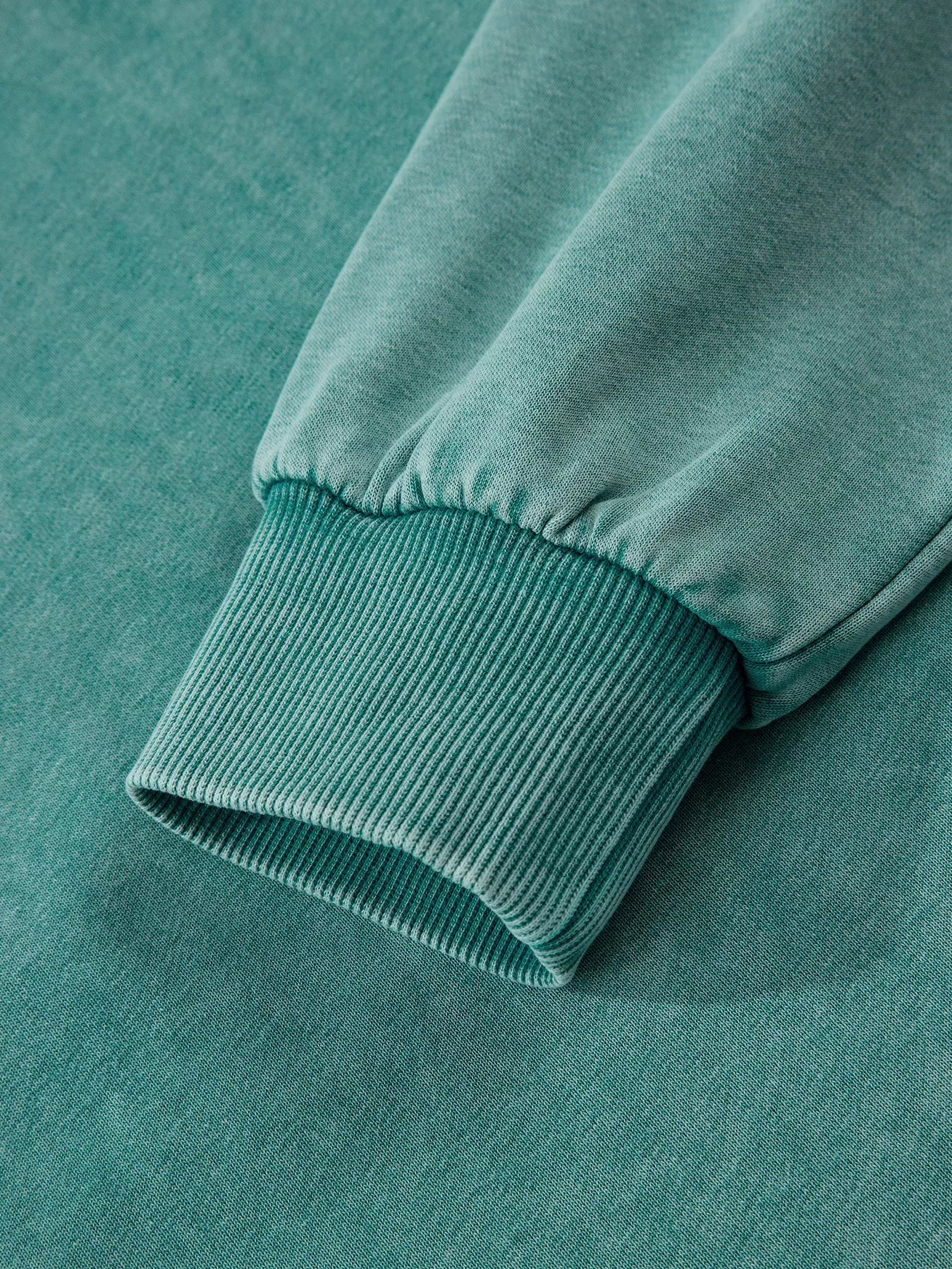 Half Zip Kangaroo Pocket Mineral Wash Baggy Hoodie