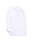 Lacoste Men's Essentials 3 Pack 100% Cotton Slim Fit Tanks