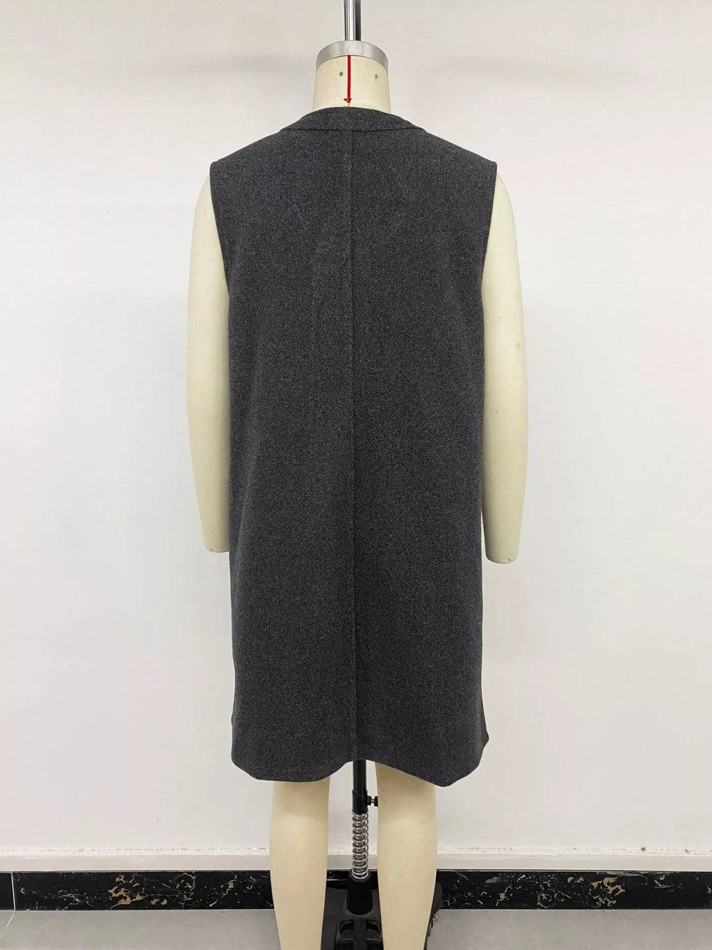 Sleeveless Longine Vest Coat