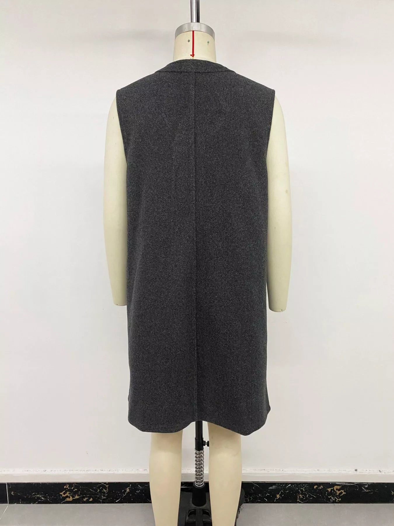 Sleeveless Longine Vest Coat
