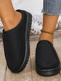 Round Toe Platform Slippers