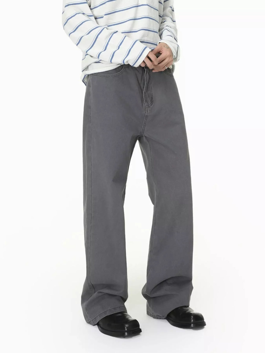 Men's Washed Loose Fit Jeans