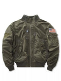 Men's Plus Size Zip Up Long Sleeve Jacket