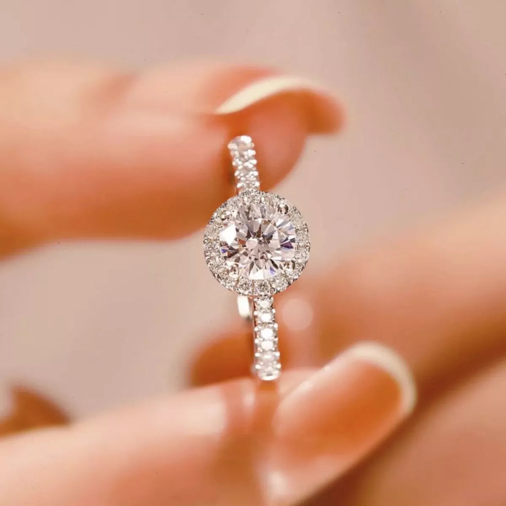 2 Carat Moissanite 925 Sterling Silver Ring