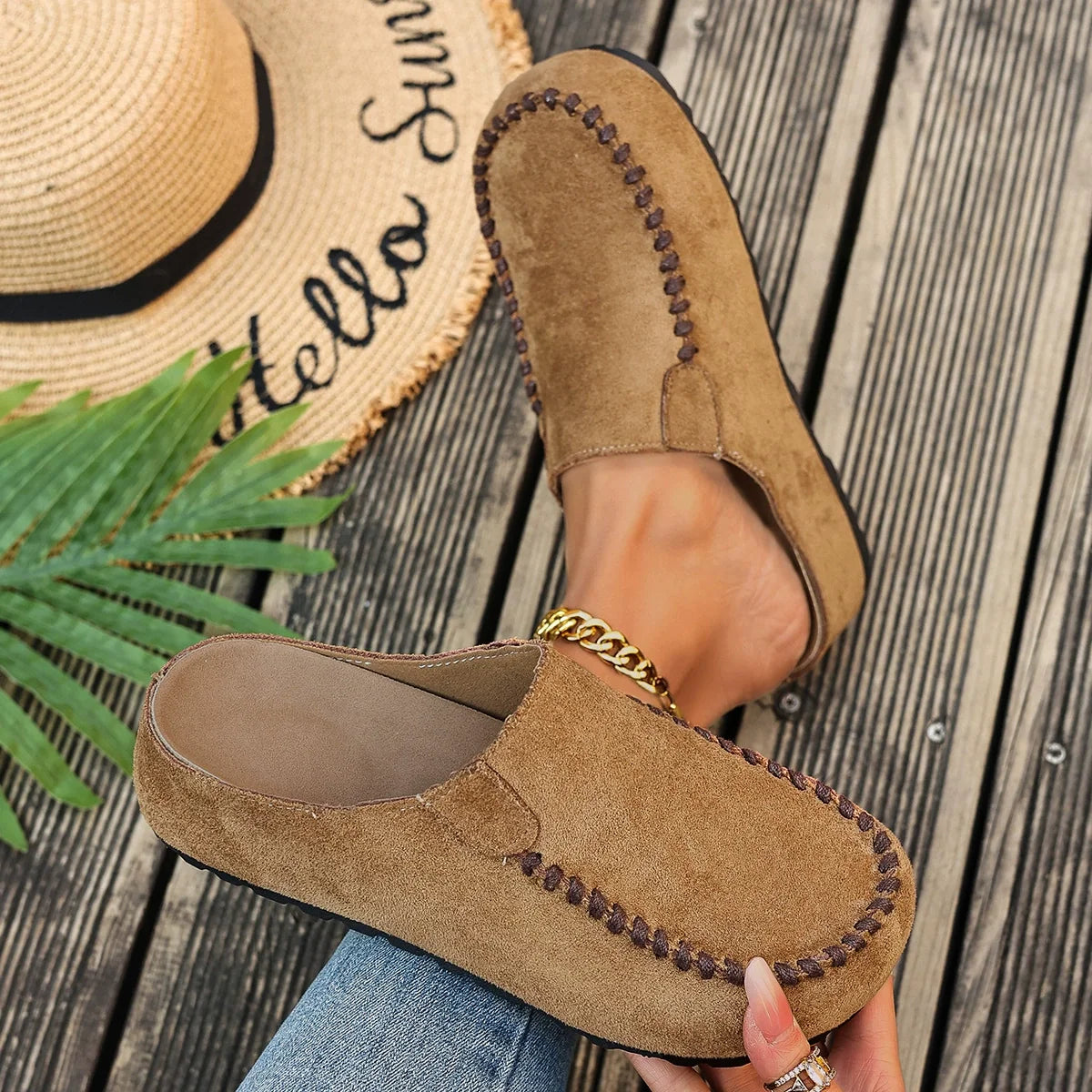 Round Toe Slip-Ons