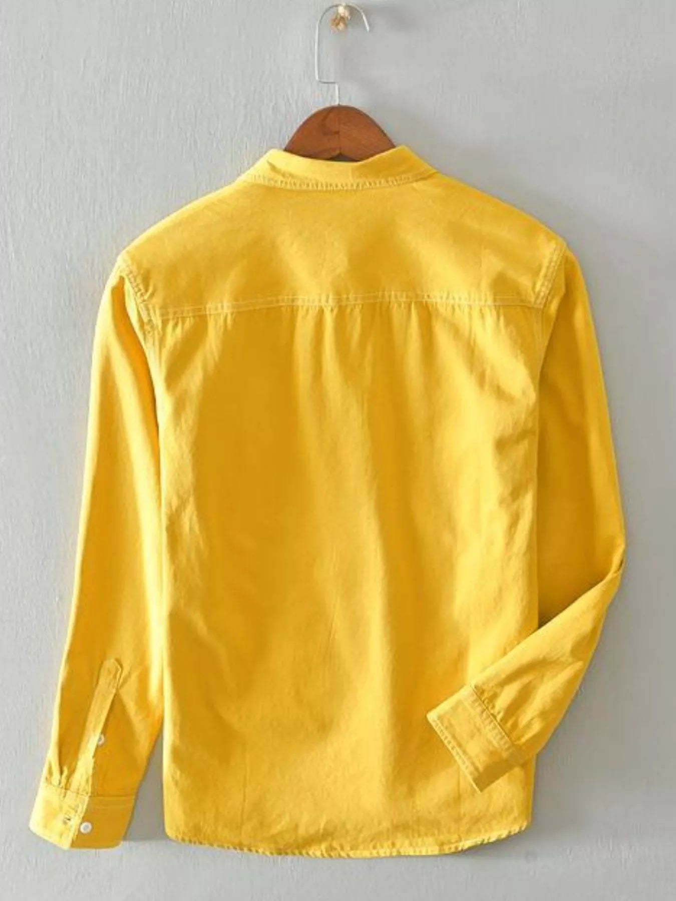 Men's Plus Size Button Up Long Sleeve Shirt