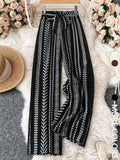 Boho Print Wide Leg Pants