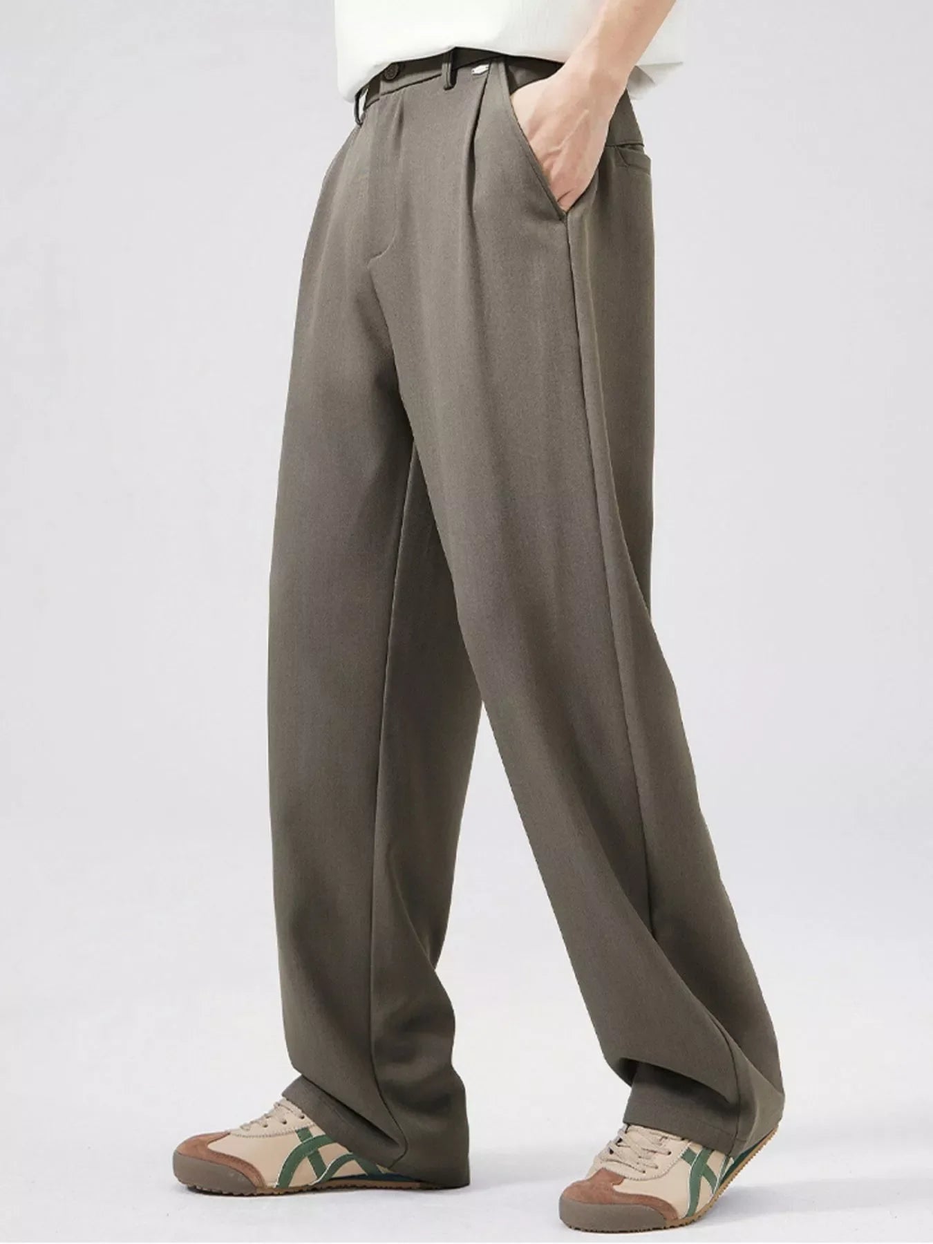 Men's Full Size Wide Leg Pants Plus Size