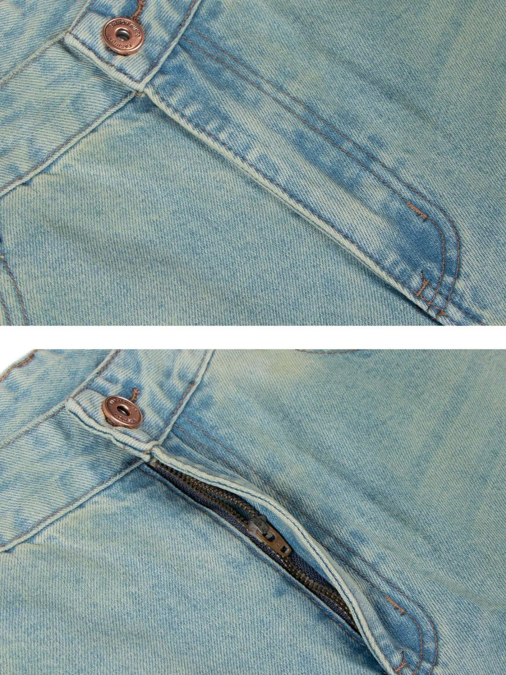 Men's Washed Wide Leg Baggy Jeans
