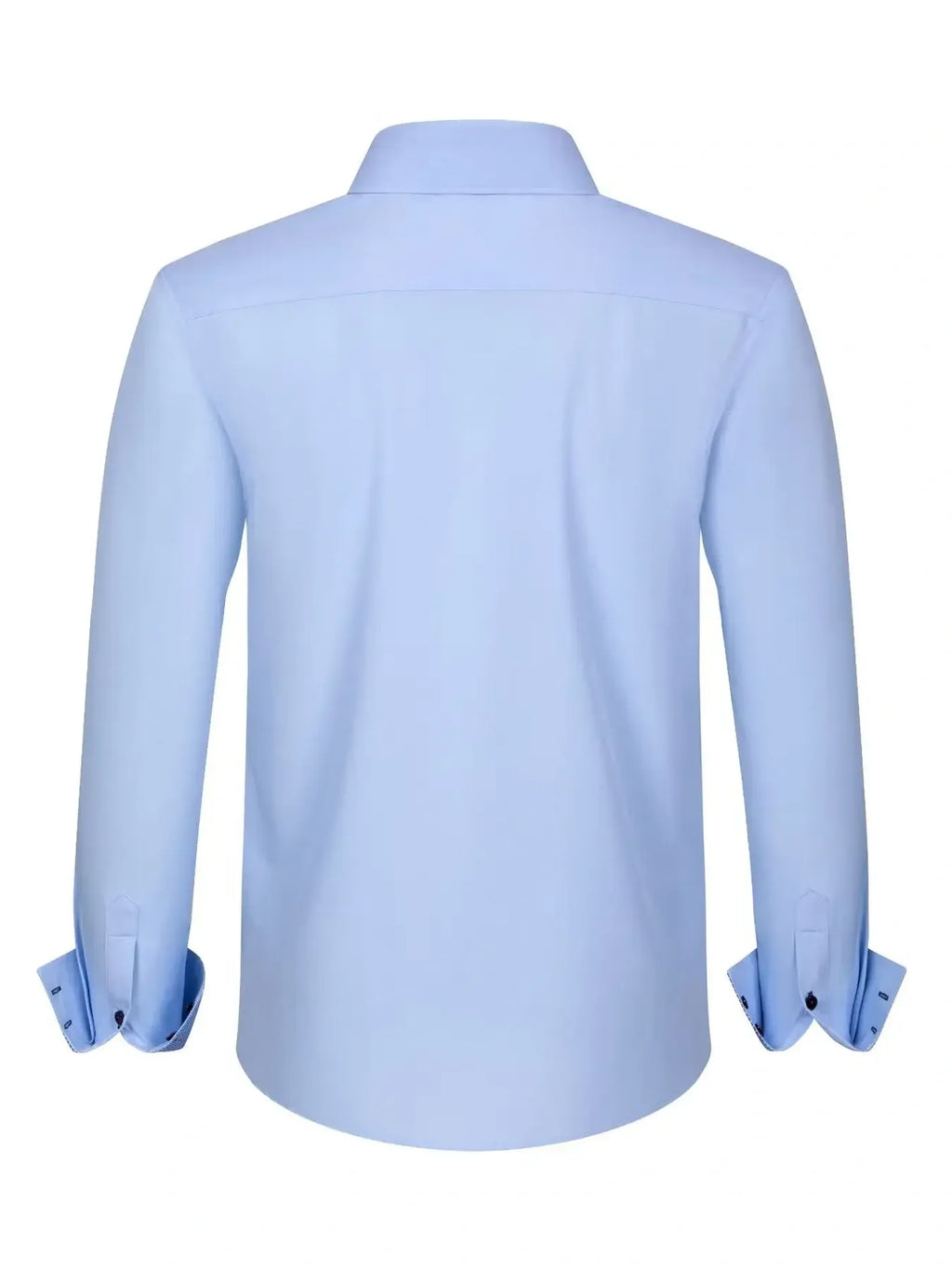 Men's Full Size Button-Down Casual Shirt with Contrast Cuffs Plus Size