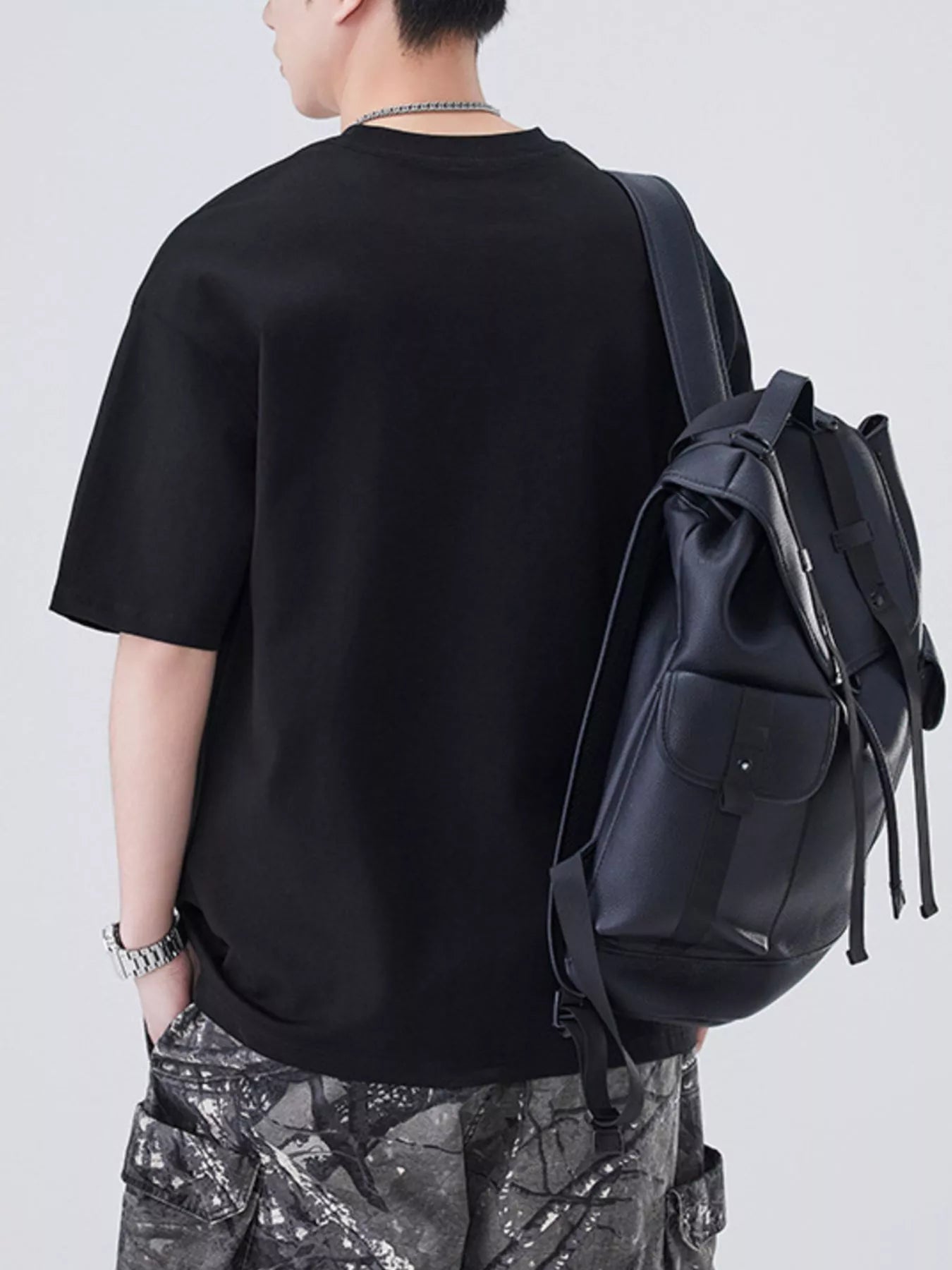 Men's Plus Size Round Neck Short Sleeve T-Shirt