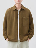 Men's Plus Size Button Up Long Sleeve Shirt