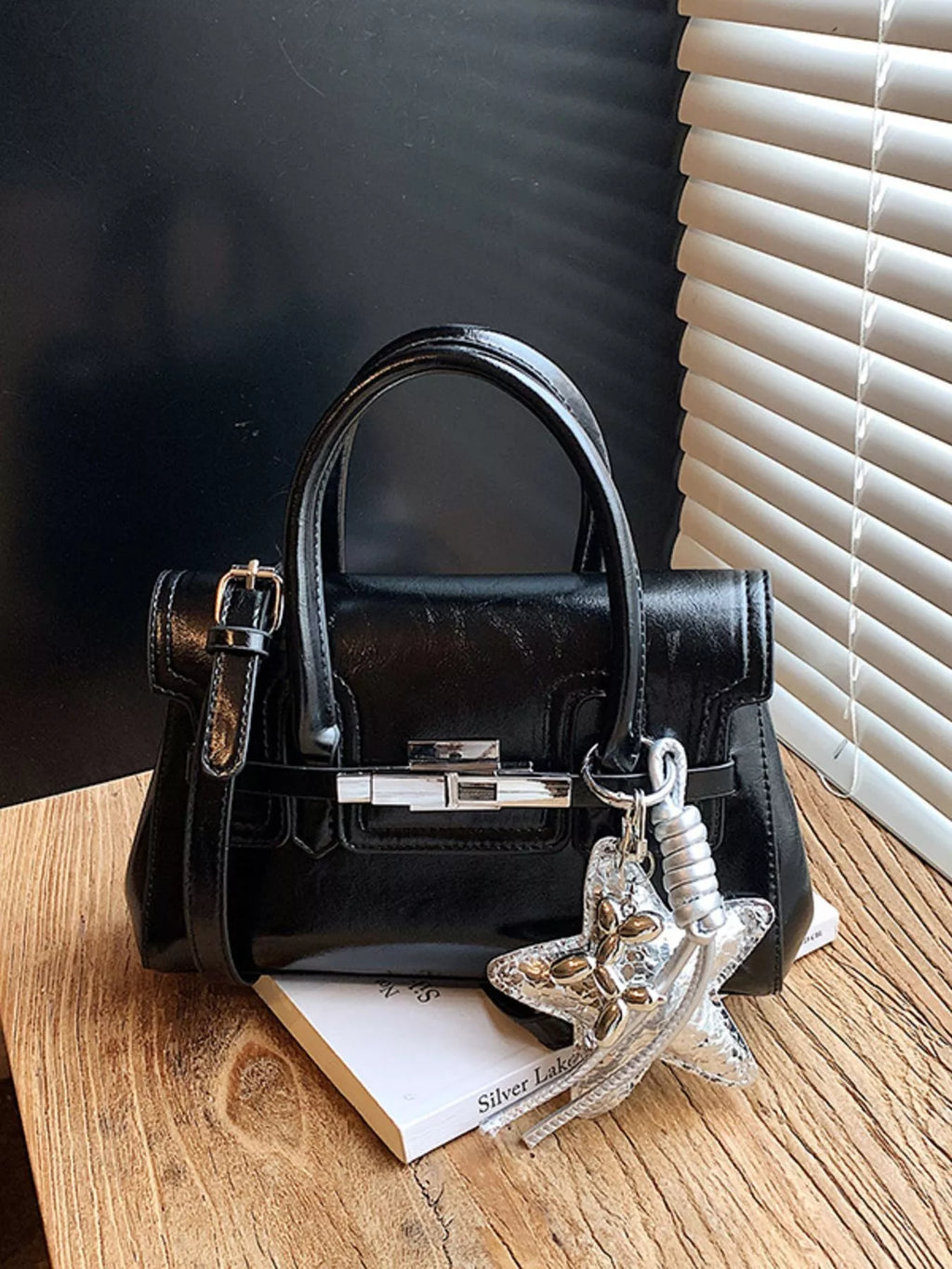 Leather Top Handle Crossbody Bag