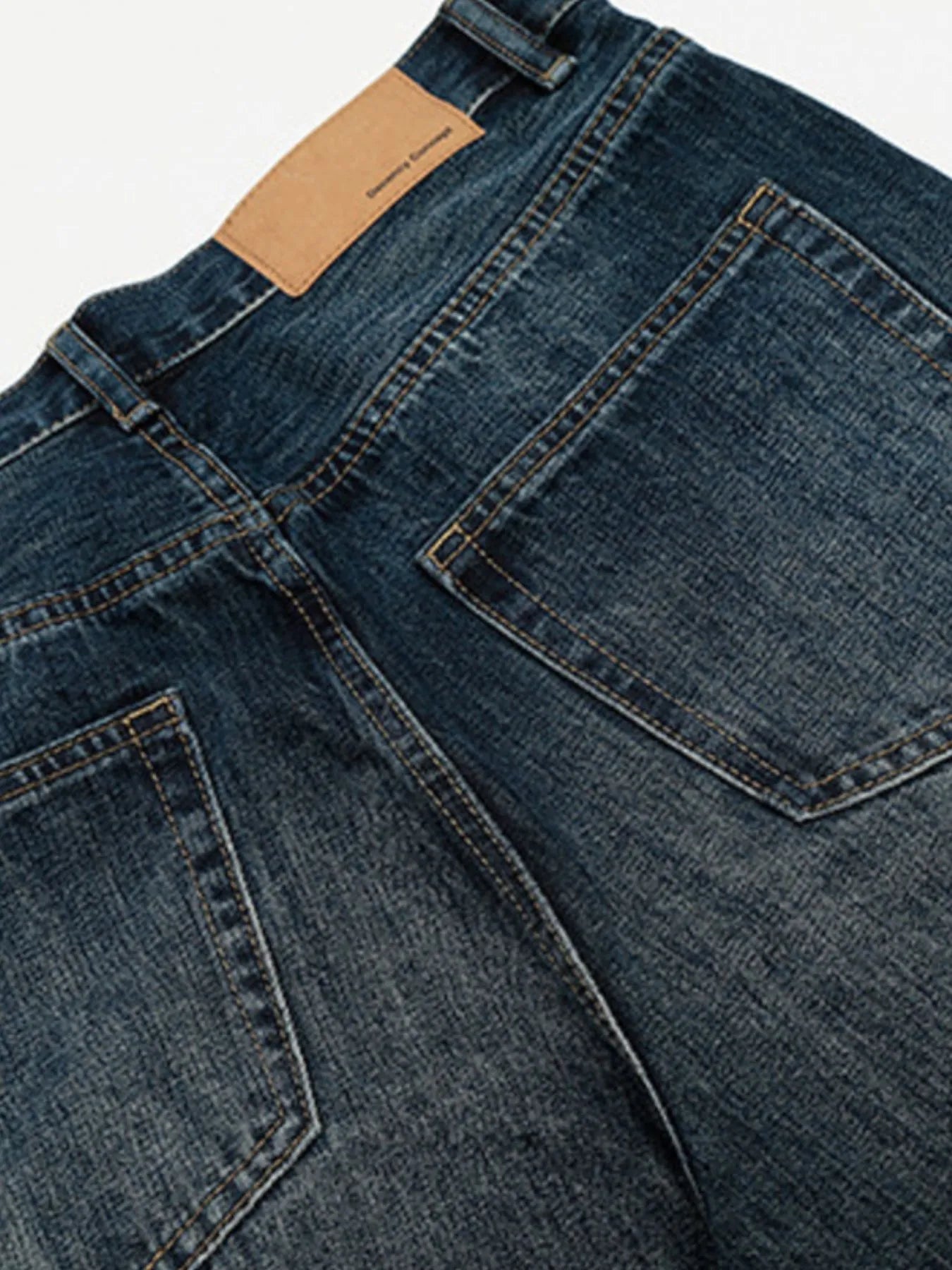 Men's Washed Wide-Leg Jeans