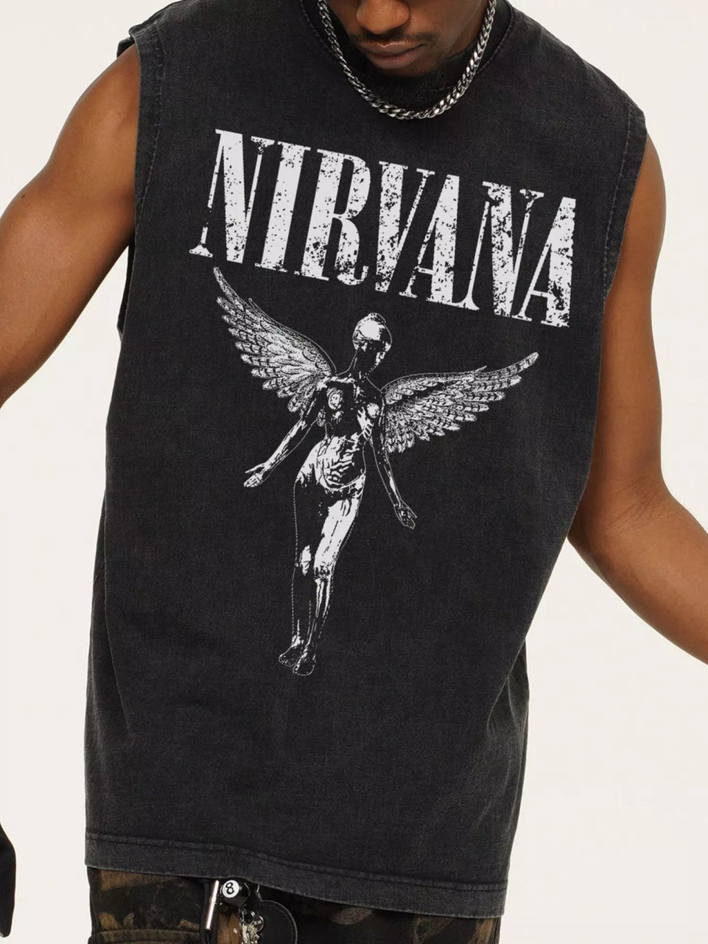 Men's Graphic Round Neck Tank