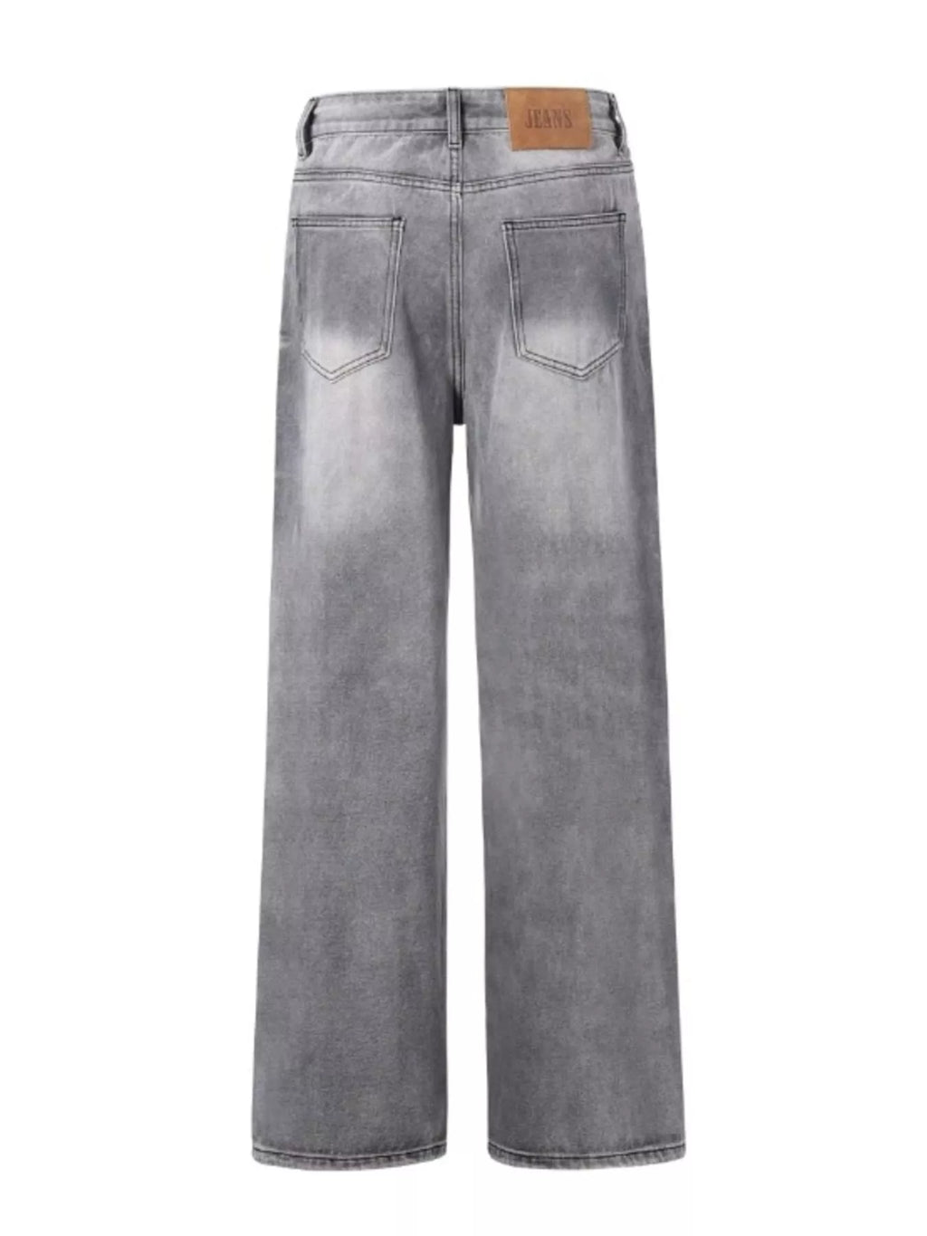 Men's Vintage Wash Wide Leg Jeans