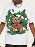 Men's Money Bear Graphic Short Sleeve T-Shirt