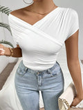 Cross-Wrap Slim Fit Top