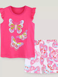 Children's Butterfly Top and Shorts Set