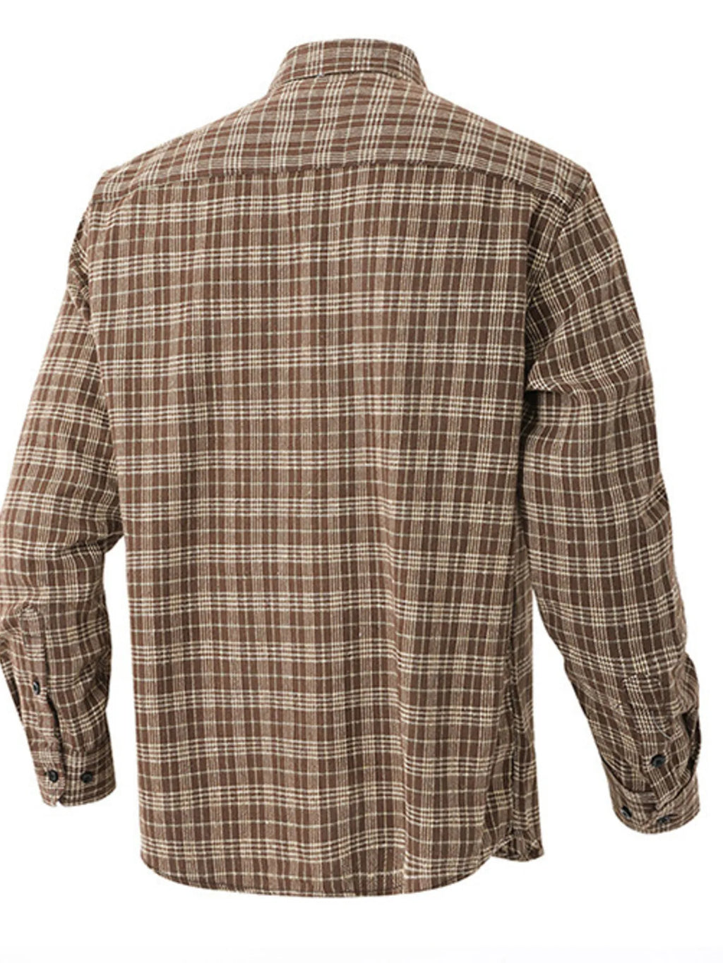Men's Casual Plaid Long Sleeve Shirt