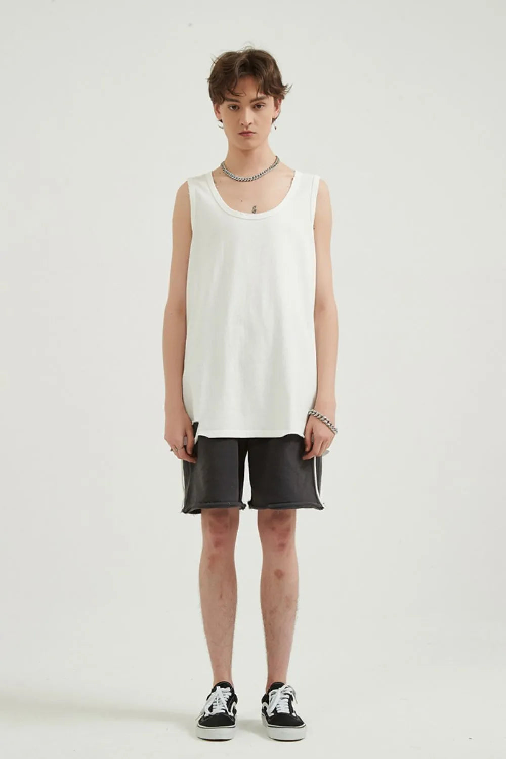 Men's Round Neck Wide Strap Tank