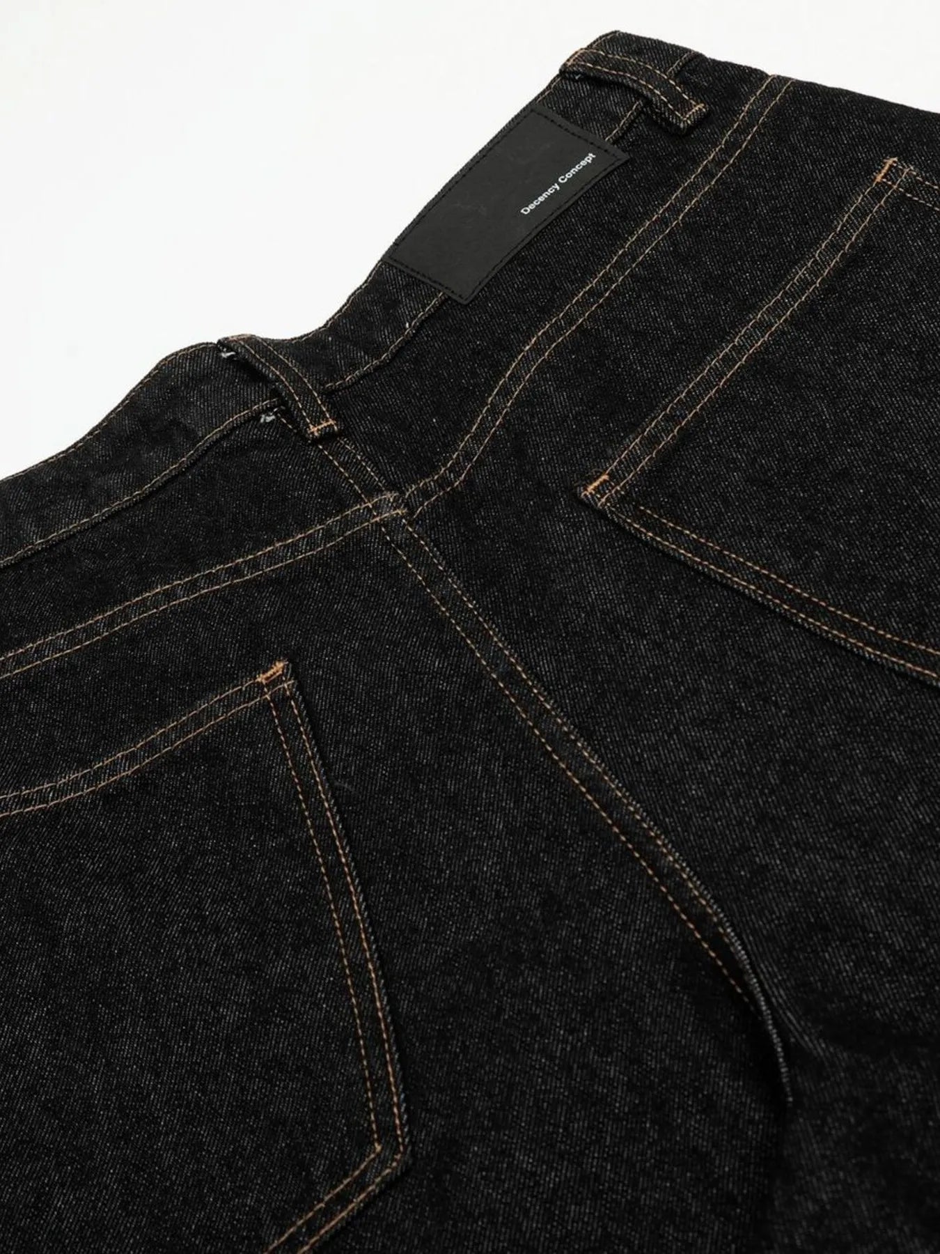 Men's Baggy Denim Shorts with Cuffed Hem
