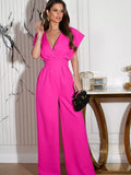 Surplice Wide Leg Jumpsuit