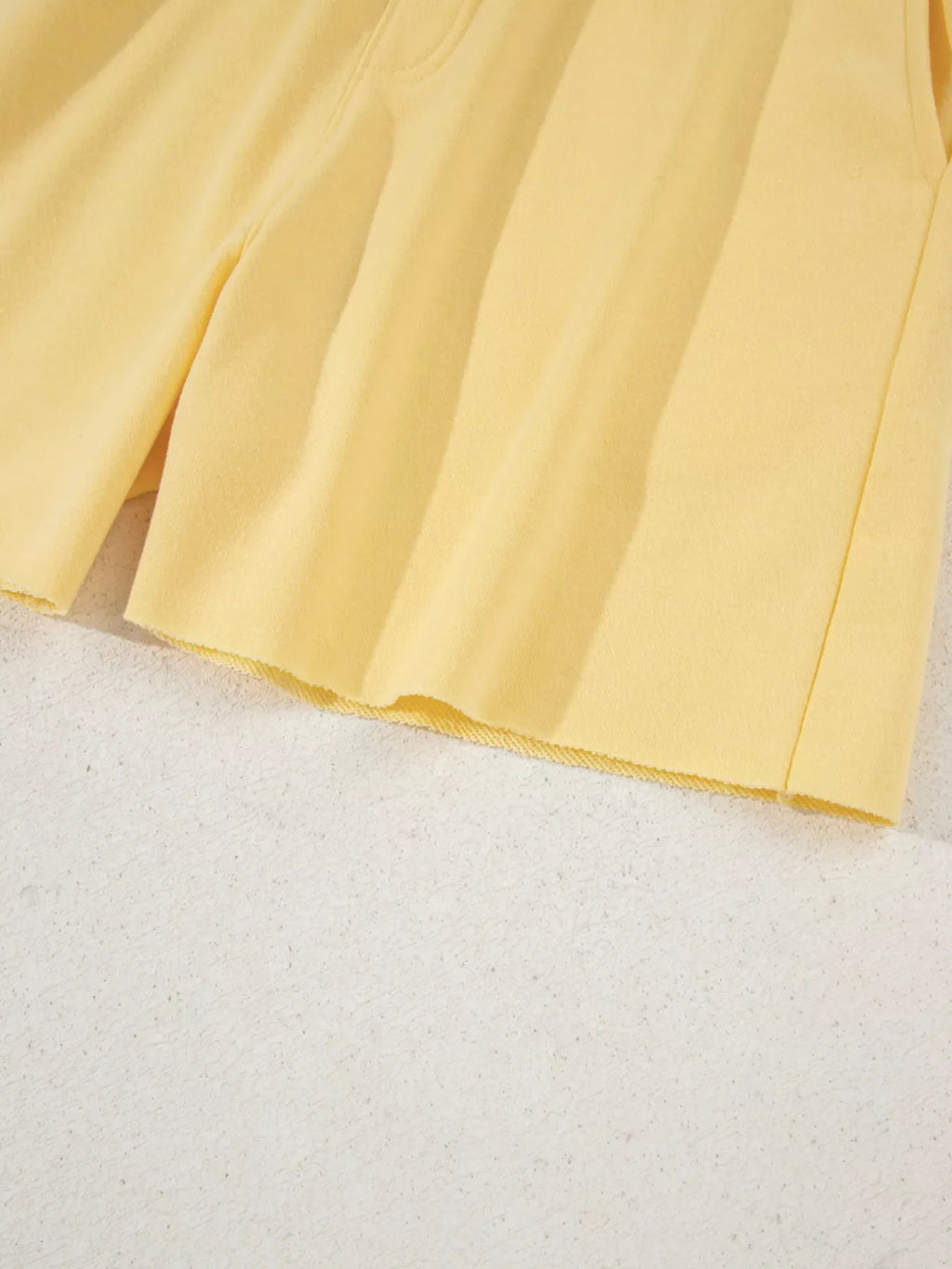 Button Collar Drop Shoulder Top and Shorts 2pcs Set