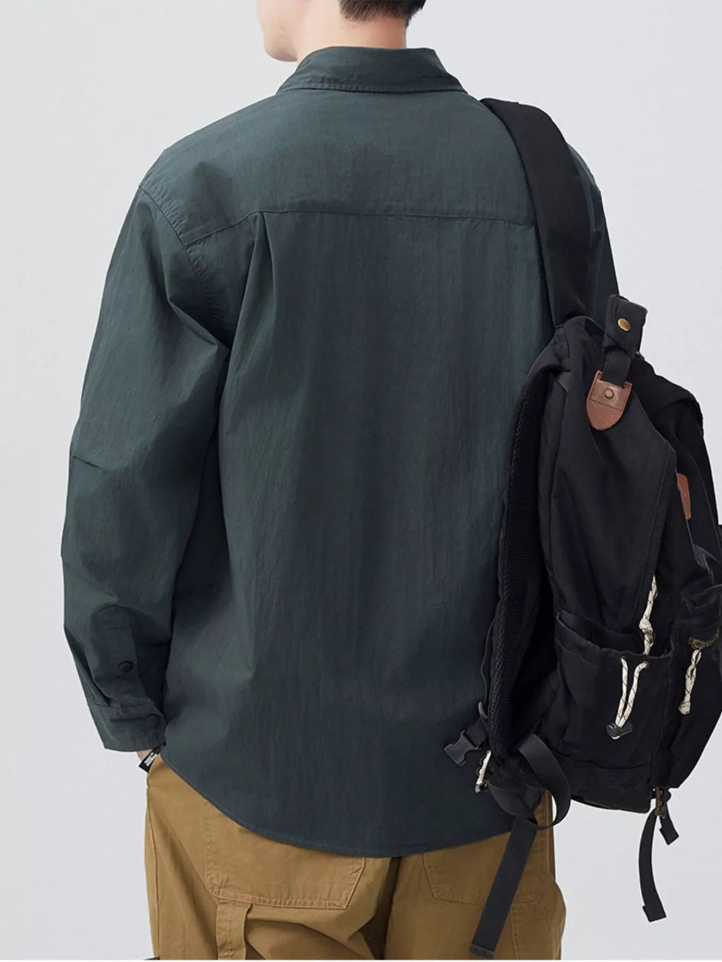 Men's Plus Size Button Up Long Sleeve Shirt