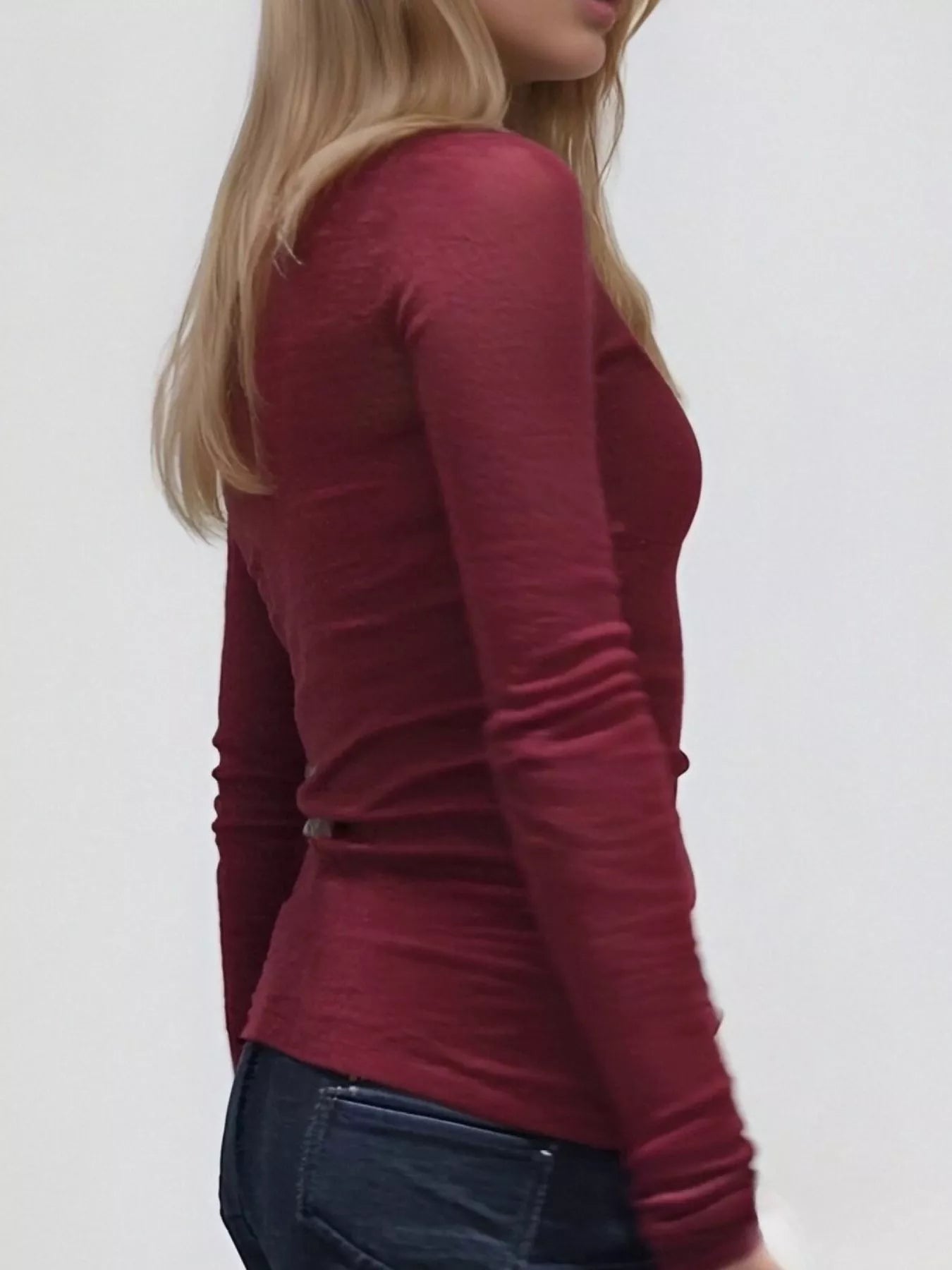 Lace Detail Long Sleeve T-Shirt