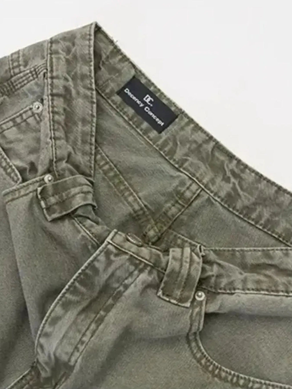 Men's Vintage Washed Paint Splatter Wide Leg Jeans
