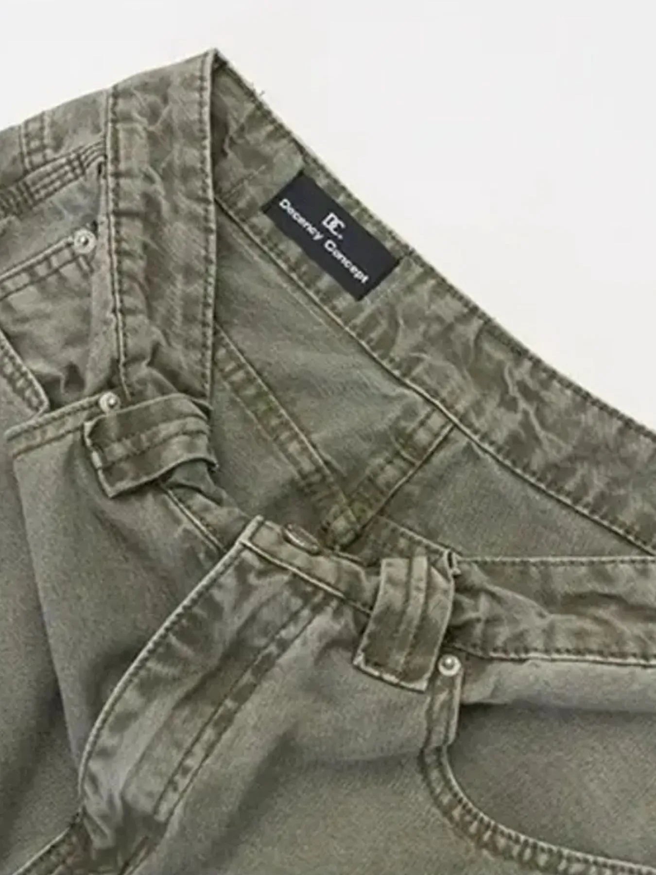 Men's Vintage Washed Paint Splatter Wide Leg Jeans