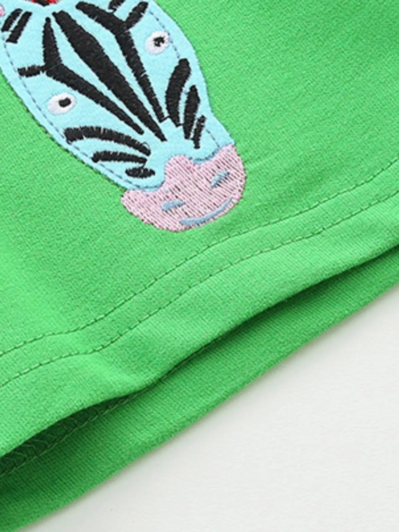 Children's Animal Print Short Sleeve Tee and Shorts Set