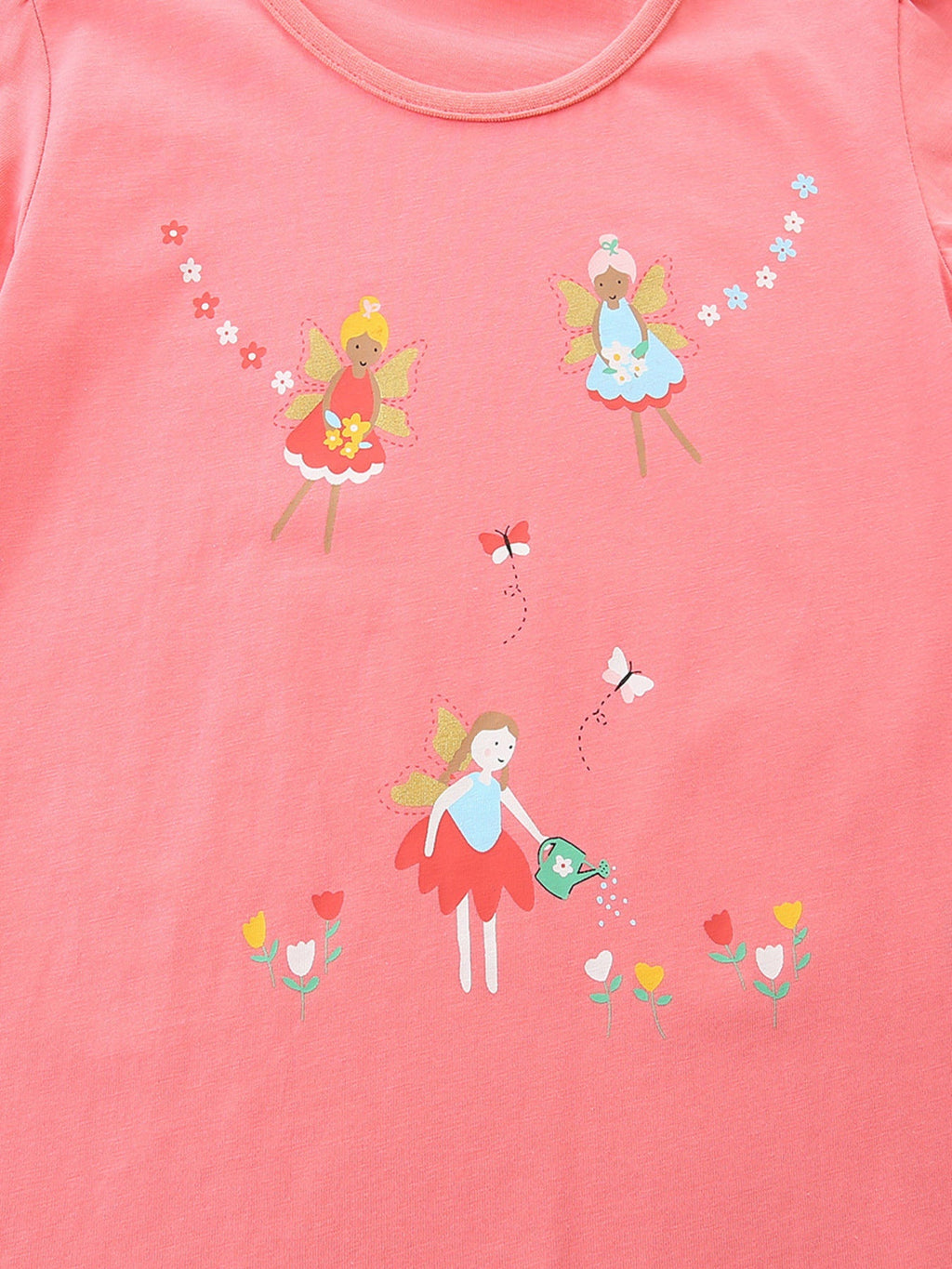 Children's Fairy Print Short Sleeve T-Shirt