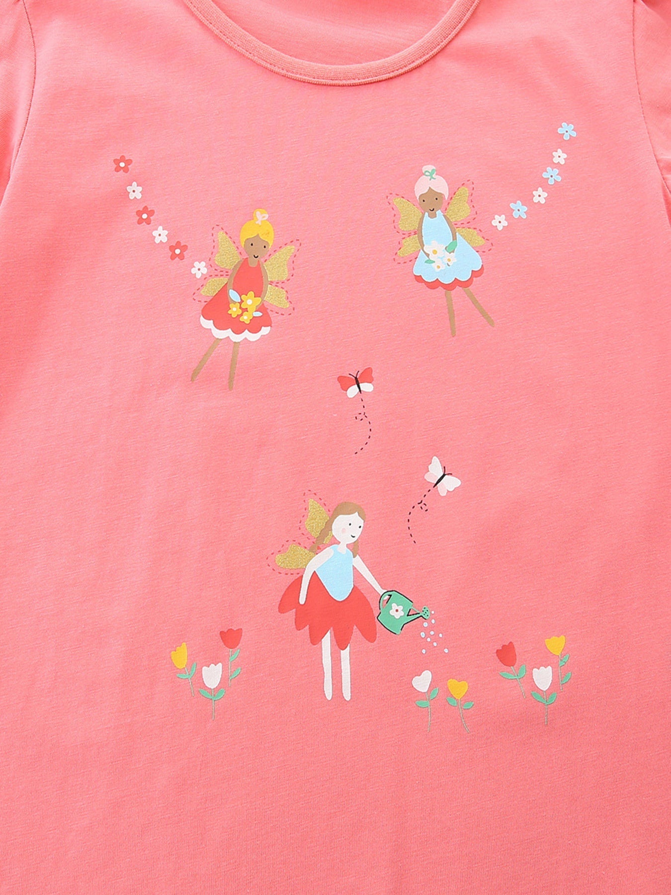 Children's Fairy Print Short Sleeve T-Shirt