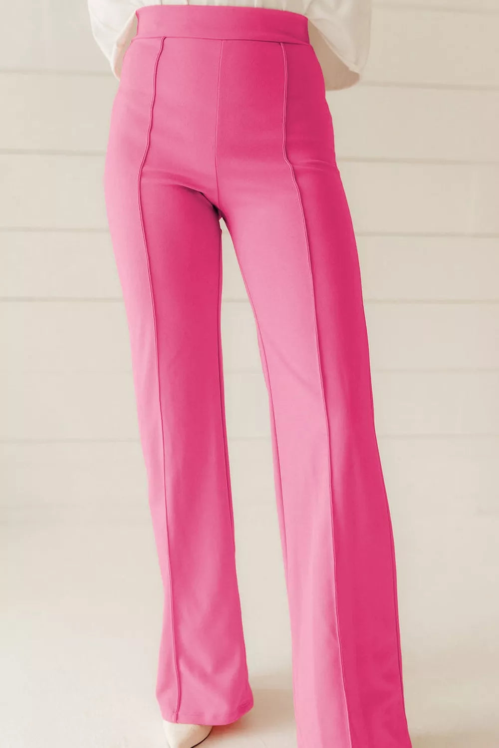 High-Waisted Bootcut Pants